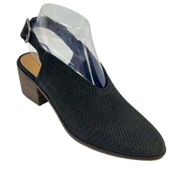 LUCKY BRAND Black Lideton Shootie Slingback Heels Size 6.5 NWOT Pointed - Picture 3 of 10